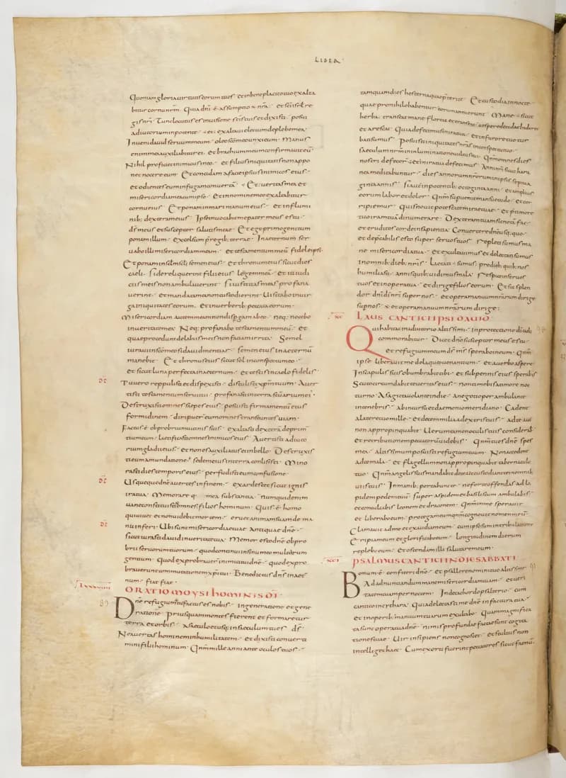 Vivian Bible, Wisdom of Solomon 19 (folio 460) by Master C. (Vivian Bible illuminator) depicting Wisdom of Solomon 19