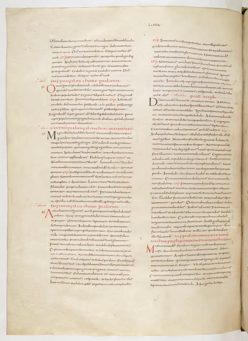 Vivian Bible, Wisdom of Solomon 3 (folio 450) by Master C. (Vivian Bible illuminator) depicting Wisdom of Solomon 3