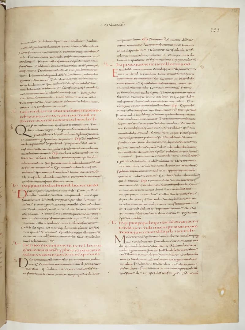 Vivian Bible, Wisdom of Solomon 4 (folio 451) by Master C. (Vivian Bible illuminator) depicting Wisdom of Solomon 4