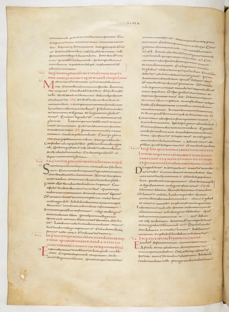 Vivian Bible, Wisdom of Solomon 6 (folio 452) by Master C. (Vivian Bible illuminator) depicting Wisdom of Solomon 6