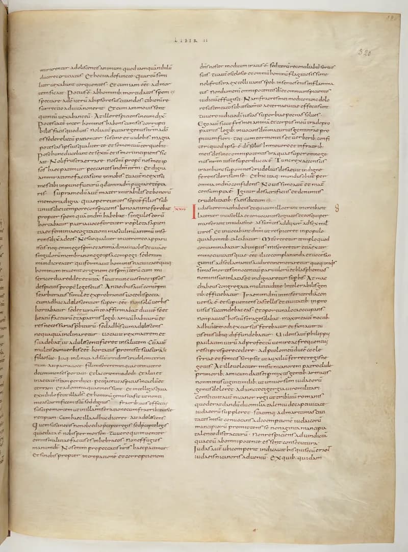 Vivian Bible, Zechariah 13 (folio 647) by Master C. (Vivian Bible illuminator) depicting Zechariah 13