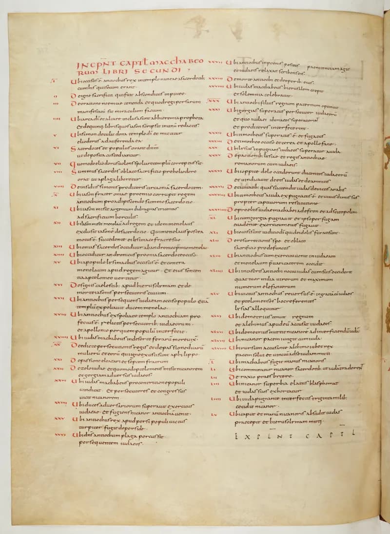 Vivian Bible, Zechariah 2 (folio 640) by Master C. (Vivian Bible illuminator) depicting Zechariah 2