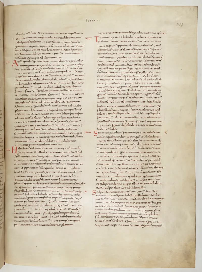 Vivian Bible, Zechariah 7 (folio 643) by Master C. (Vivian Bible illuminator) depicting Zechariah 7