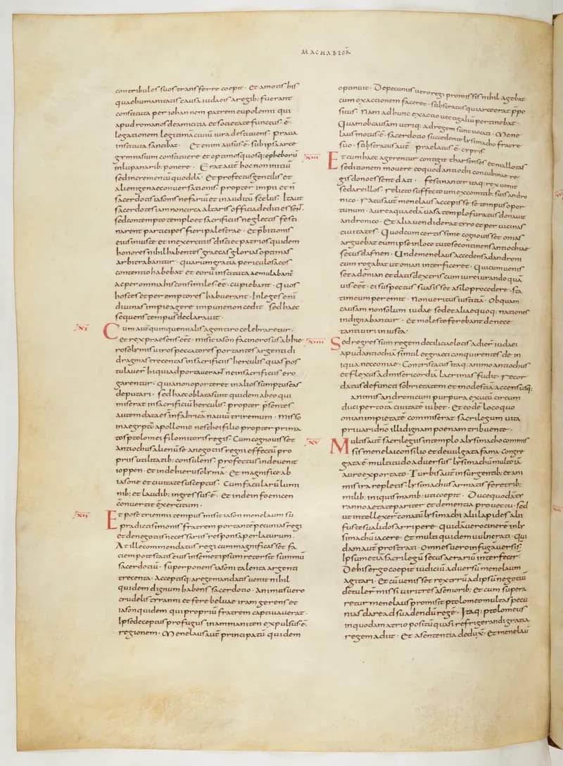 Vivian Bible, Zechariah 8 (folio 644) by Master C. (Vivian Bible illuminator) depicting Zechariah 8
