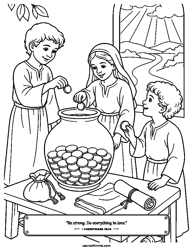 Small hands saving up a big gift