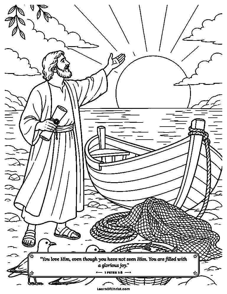 Peter writes a letter of living hope