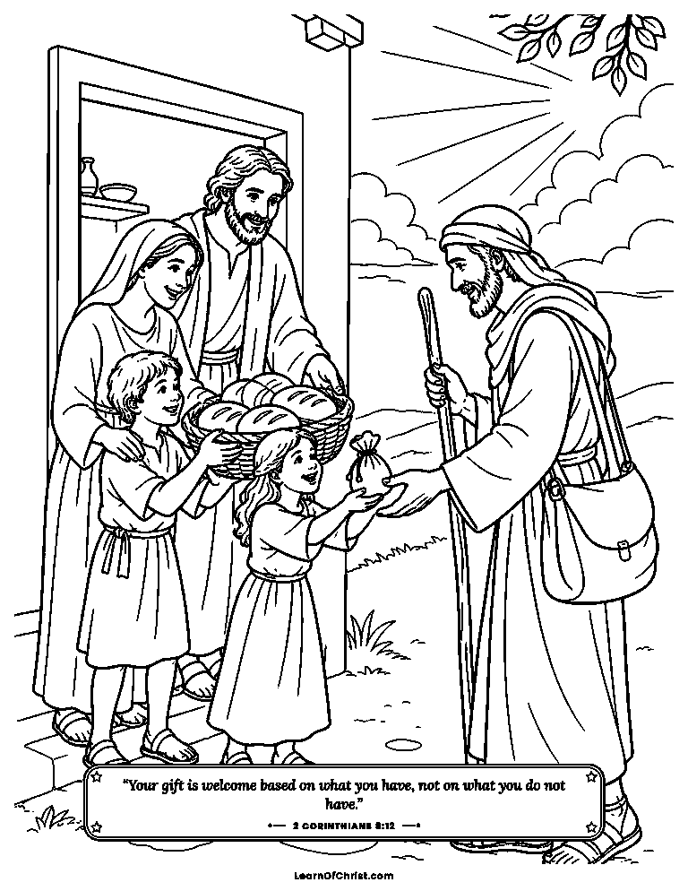 A poor family gives with big smiles