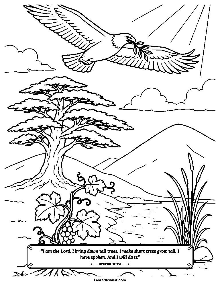 An eagle plants a tiny seed