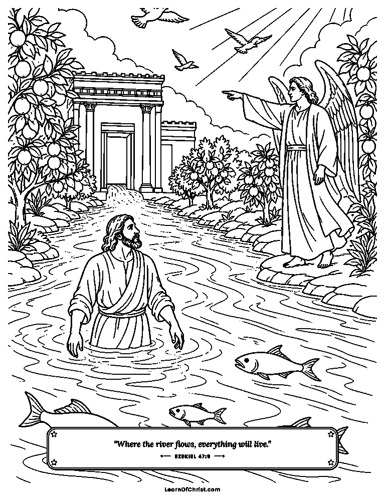 A river flows from God's house