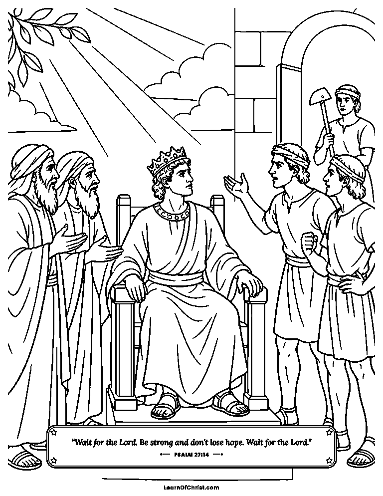 The builders set down their tools