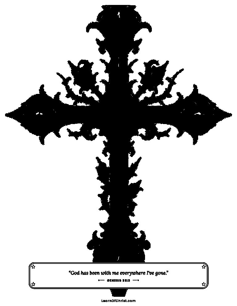 Genesis 35 coloring page - Jacob builds an altar at Bethel