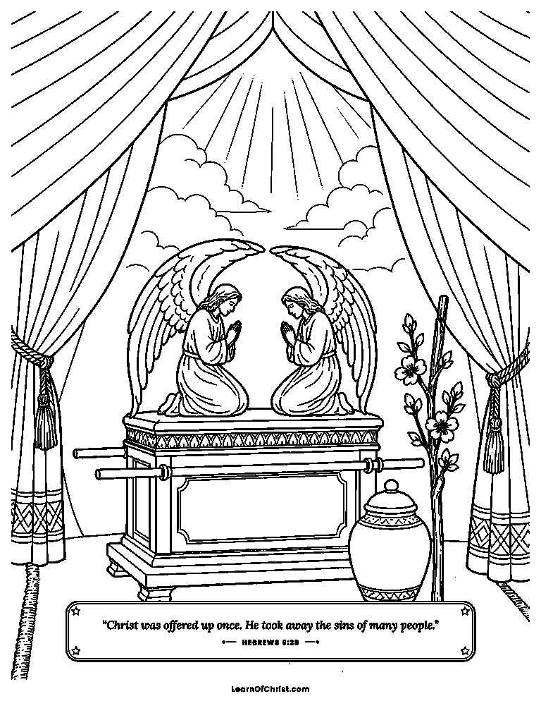 Inside the holy tent