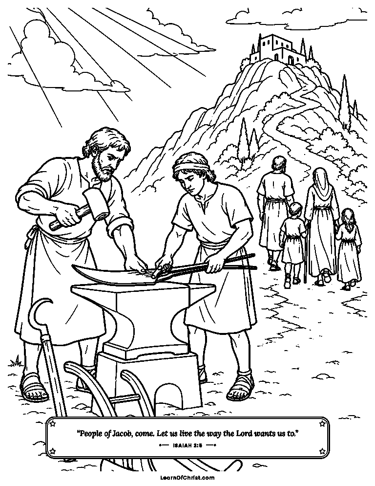 Beating swords into farming tools