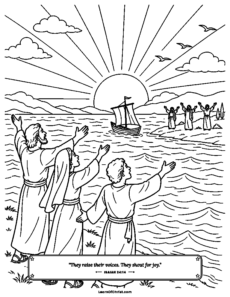 The whole earth sings from every shore
