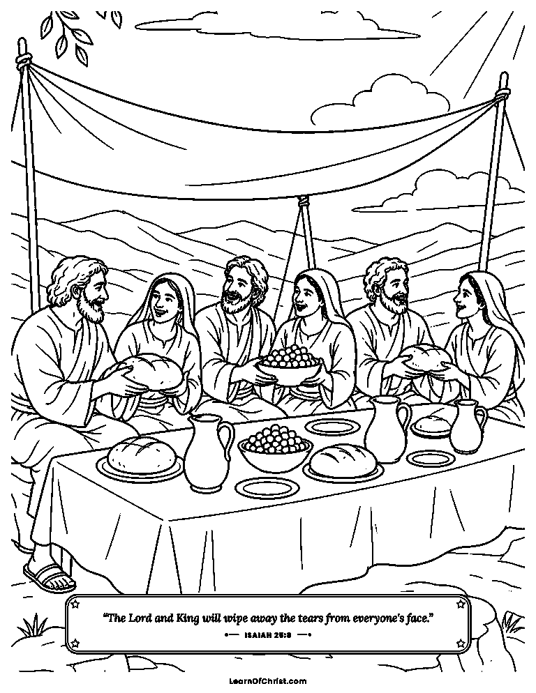 A feast on the mountain