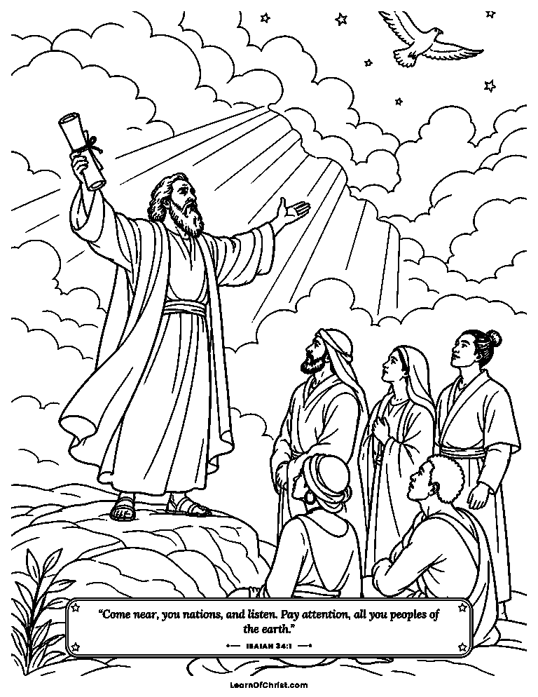 Isaiah calls out under a wide sky