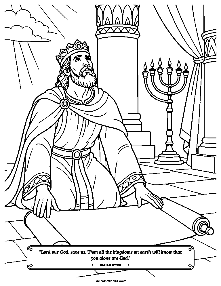 Hezekiah spreads the letter before God