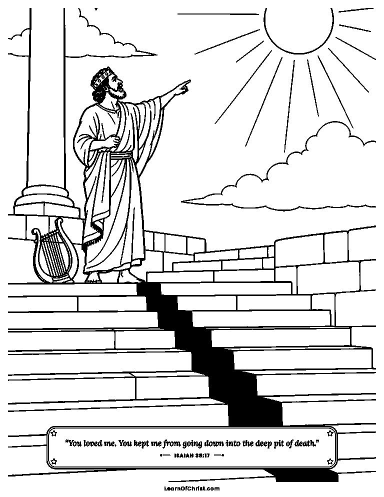 The stairway shadow moves backward