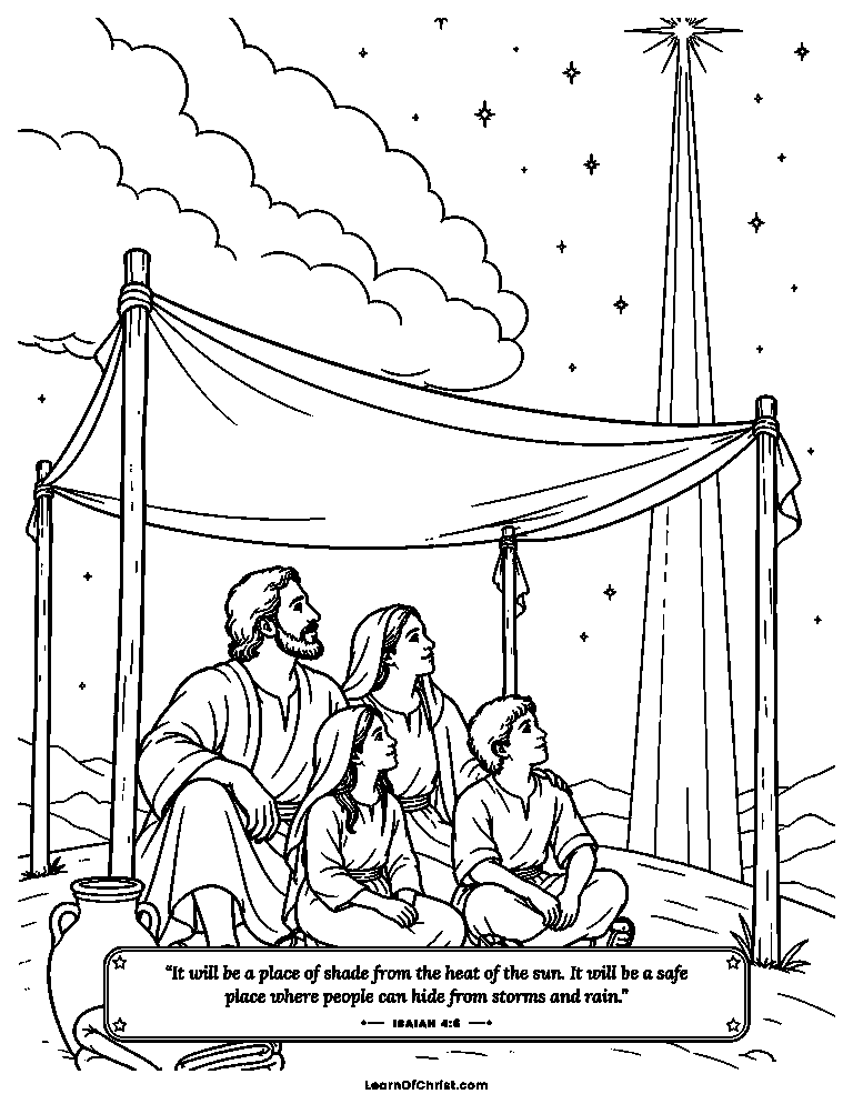 A sheltering canopy over God's people