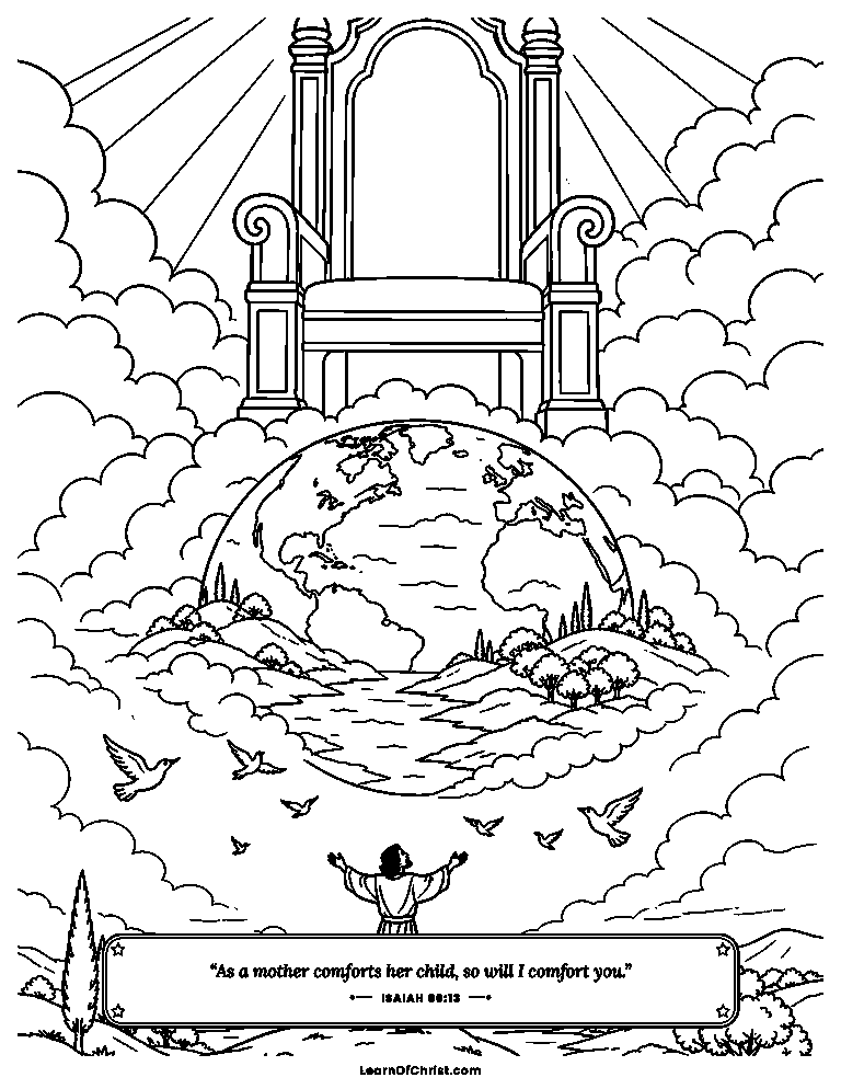 Heaven a throne, the earth a footstool