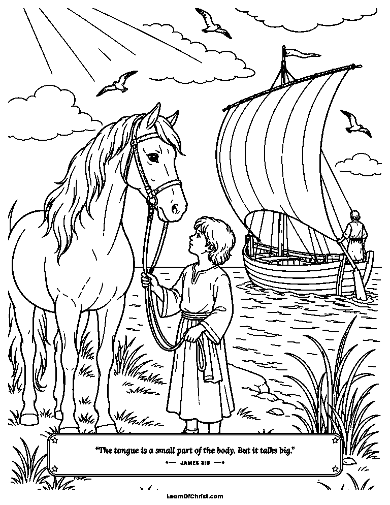 A small bridle and a small rudder