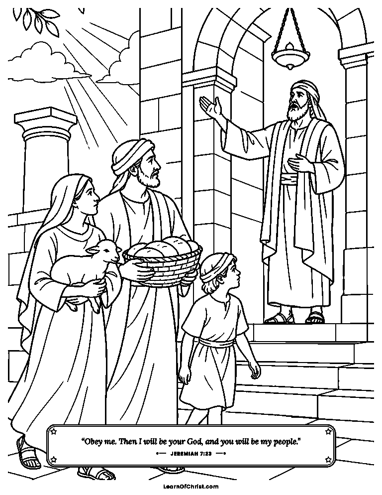 Jeremiah stands at the temple gate