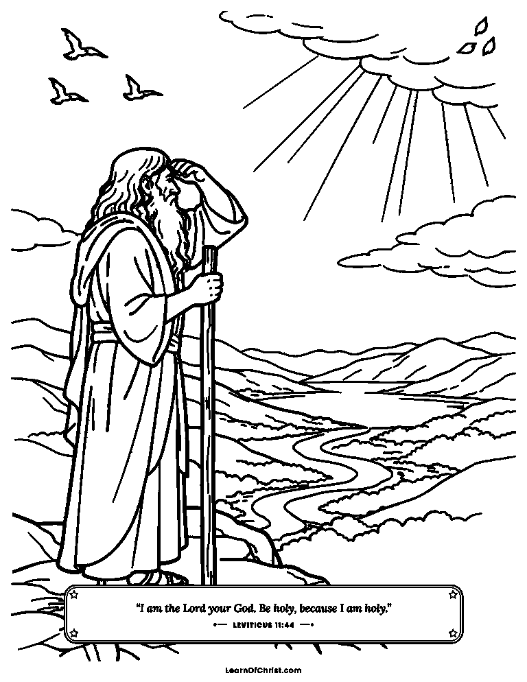 Leviticus 11 coloring page - Set apart as God's special family