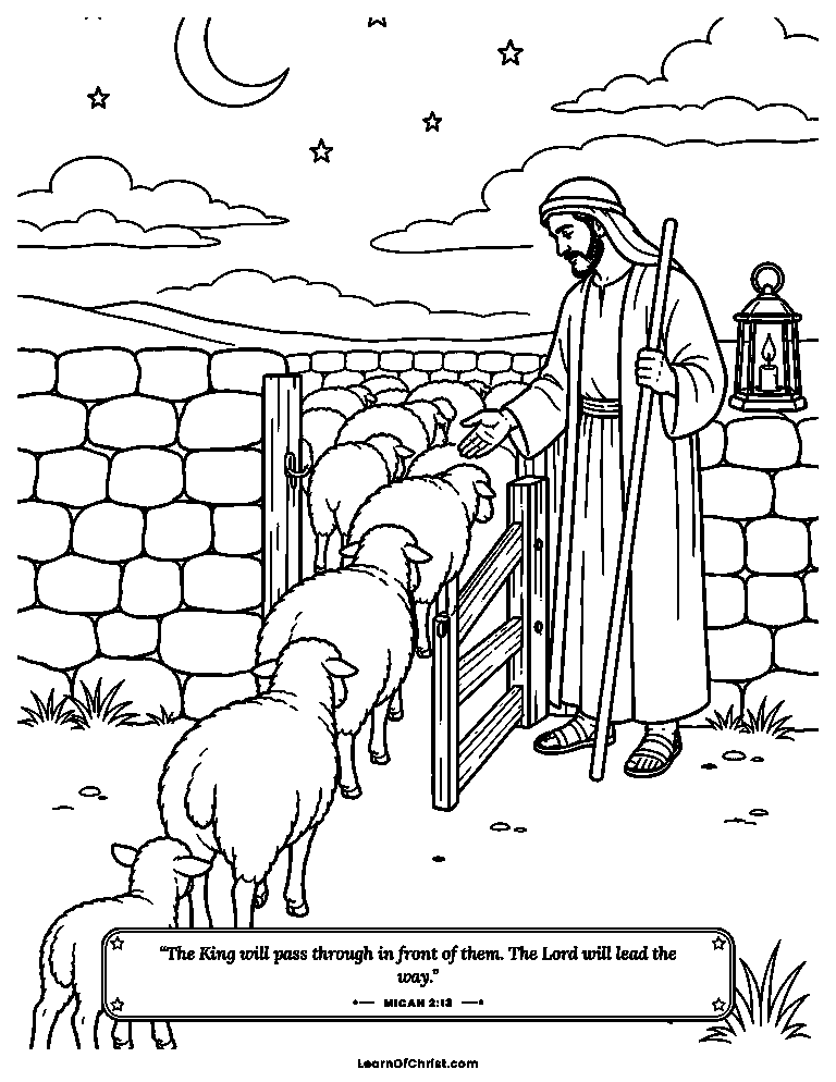 Sheep gathered safely into the fold