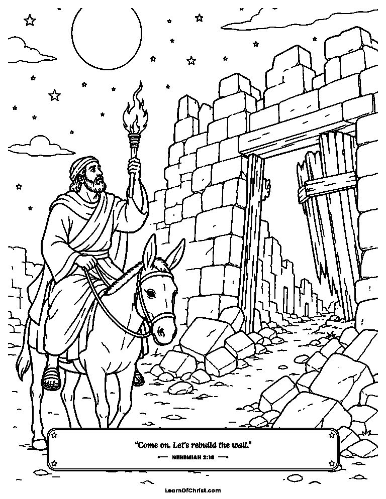 Riding out at night to see the broken walls