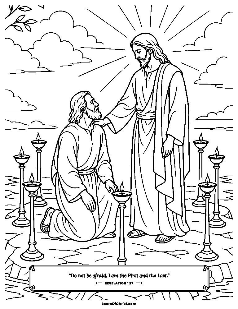 Jesus reaches out on the island