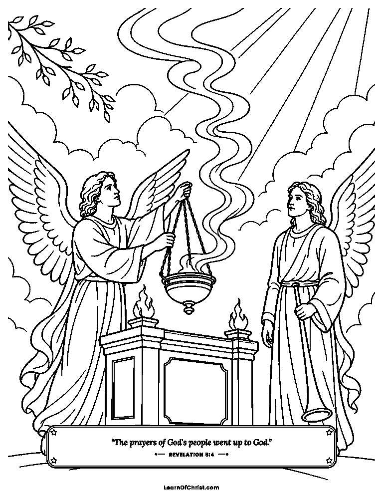 Prayers rise like sweet smoke
