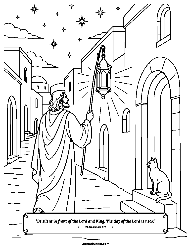 Searching the city with a lantern