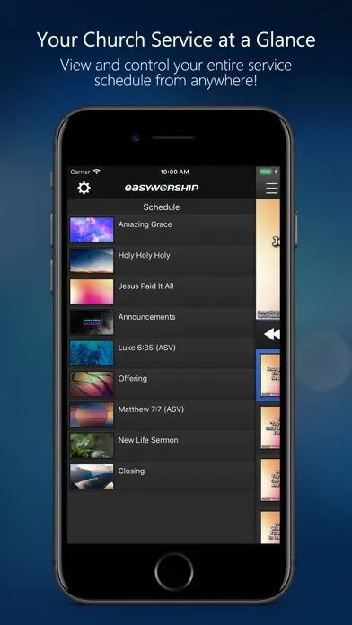 EasyWorship app screenshot 2