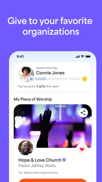 Givelify app screenshot 2
