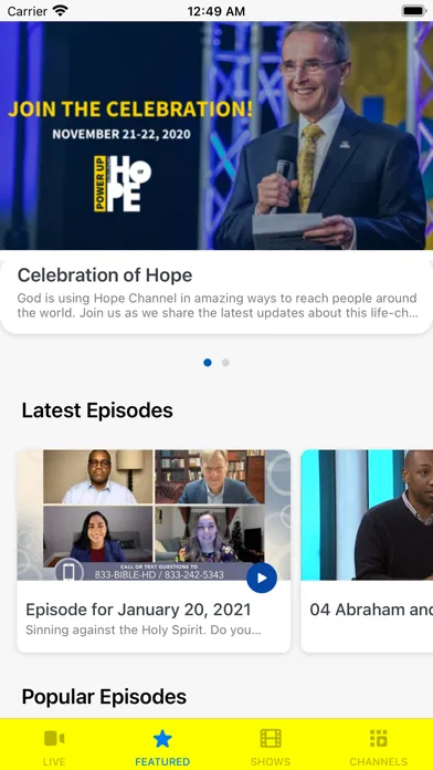 Hope Channel screenshot 3
