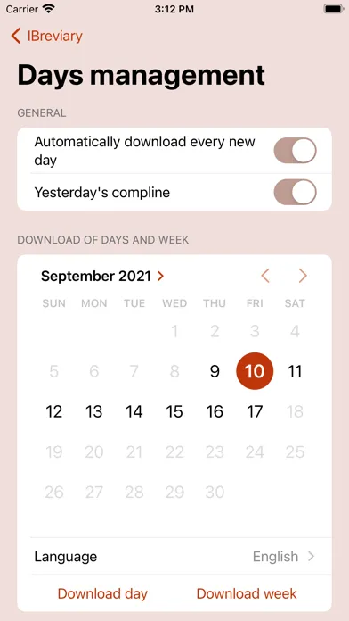 iBreviary screenshot 3