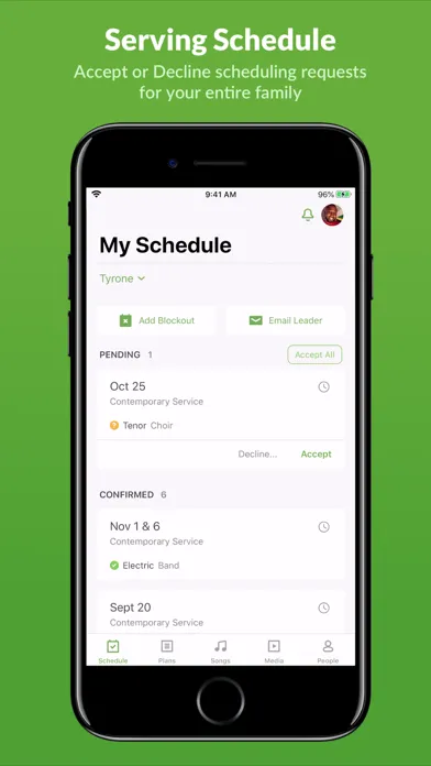 Planning Center app screenshot 1