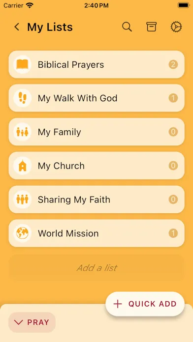 PrayerMate screenshot 1