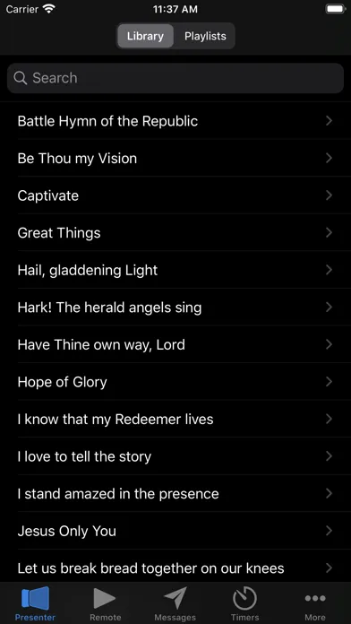 ProPresenter app screenshot 1