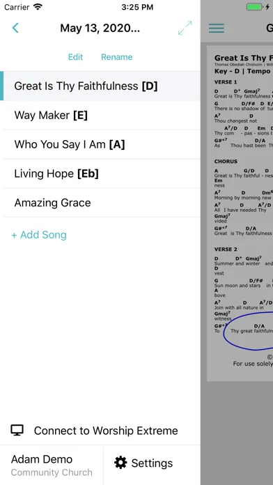 WorshipTools Charts screenshot 3