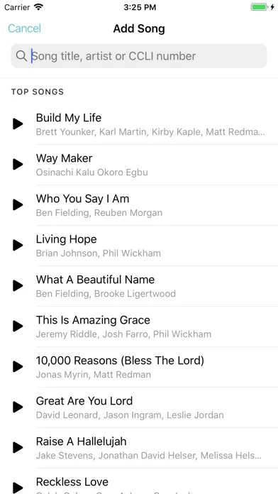 WorshipTools Charts screenshot 4